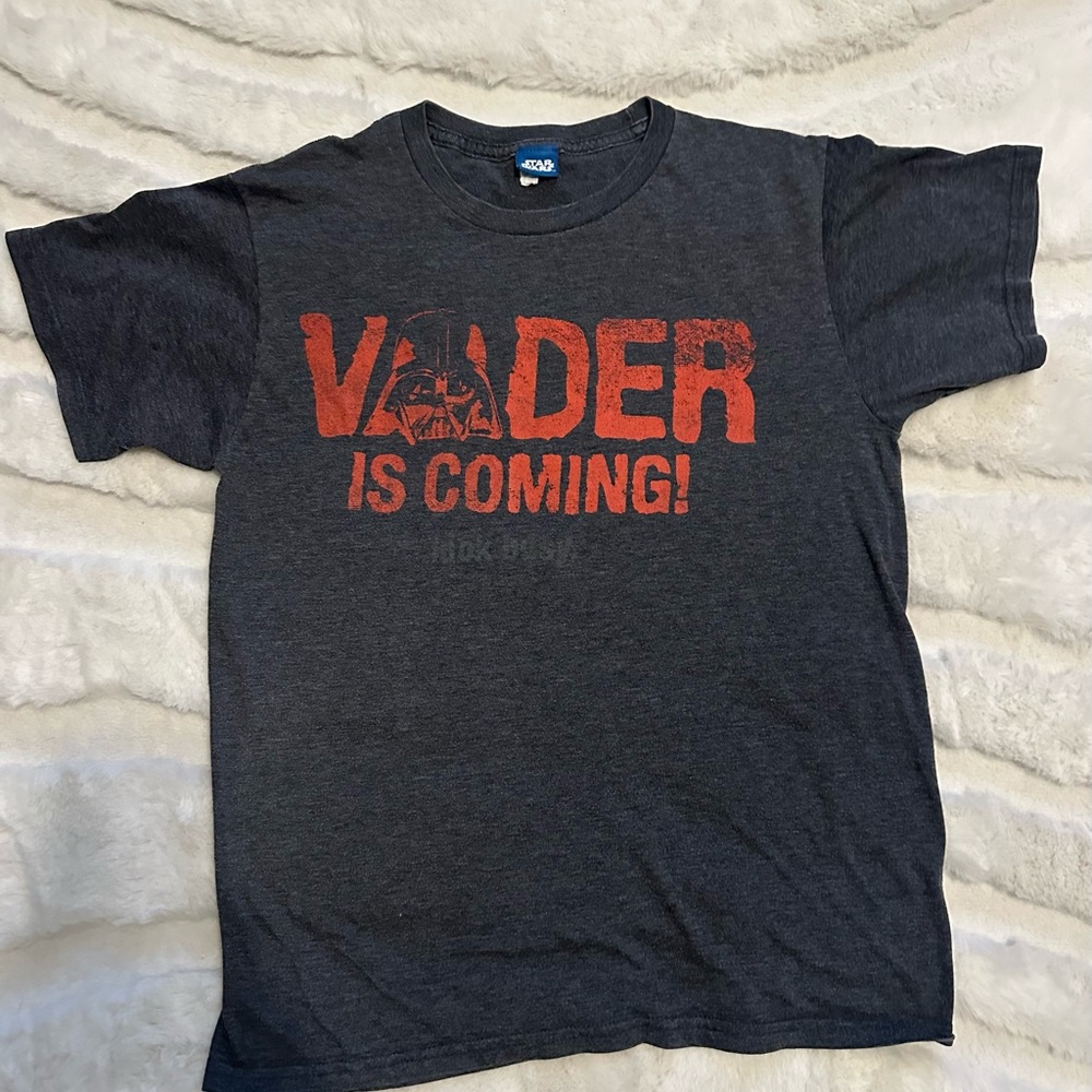 Star Wars - Dark Vader, Gray T-Shirt with Red Graphic